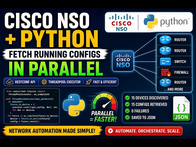 Cisco NSO with Python | Parallel Network Automation using RESTCONF