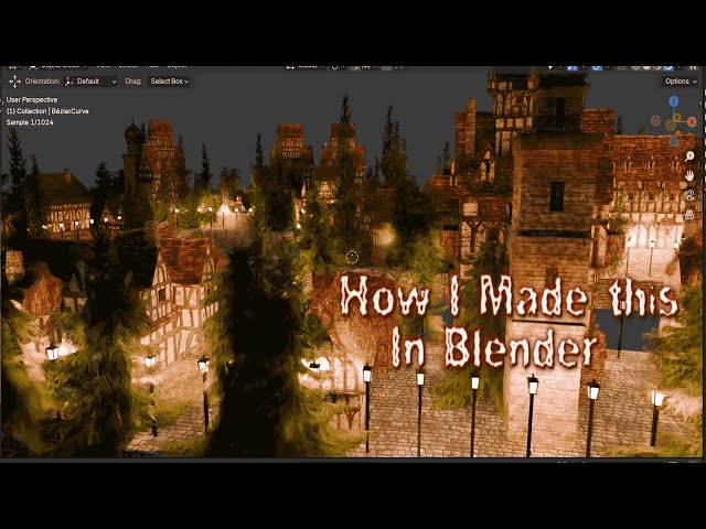 Medieval City Builder for Blender 🏰 – Procedural & Customizable ✨