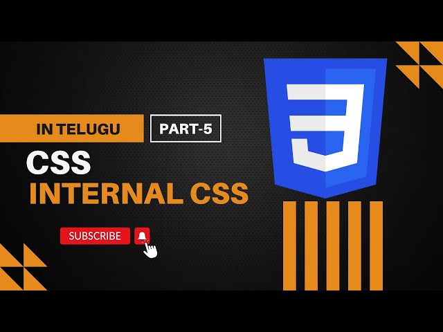 #5 internal CSS in Telugu |  CSS tutorial in Telugu | CSS for Beginners in Telugu | CSS in Telugu