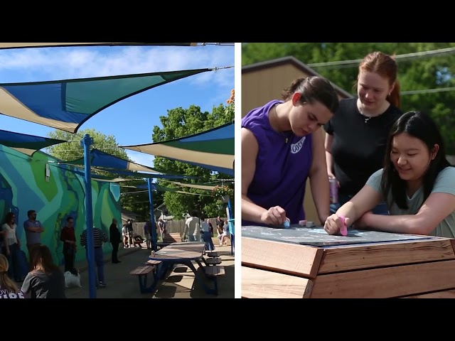 Students design outdoor space for the Manhattan community
