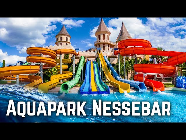 Waterslides at Aquapark Nessebar 2022 | Giant Water Park Resort! GoPro POV