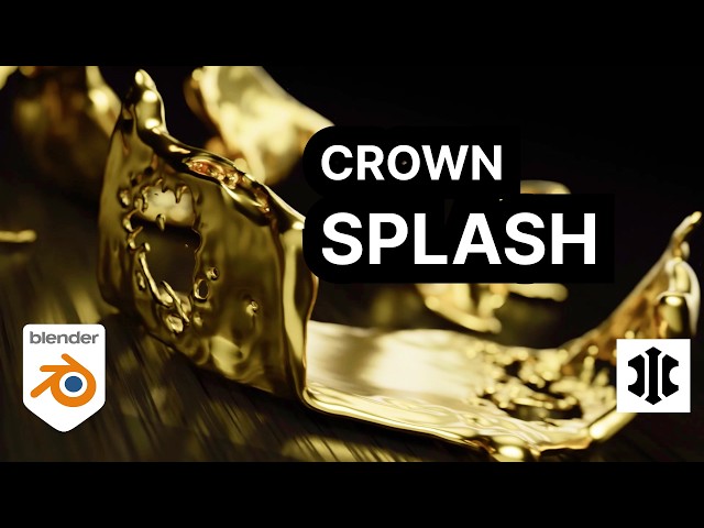 Stunning Crown Splashes in Blender Nexus  Flip Fluid Simulation