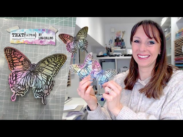 TEXTures Botanicals Quick and Easy Rainbow Butterfly Embellishments