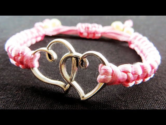macrame bracelet - simple macrame bracelet tutorial – howto / diy (easy)