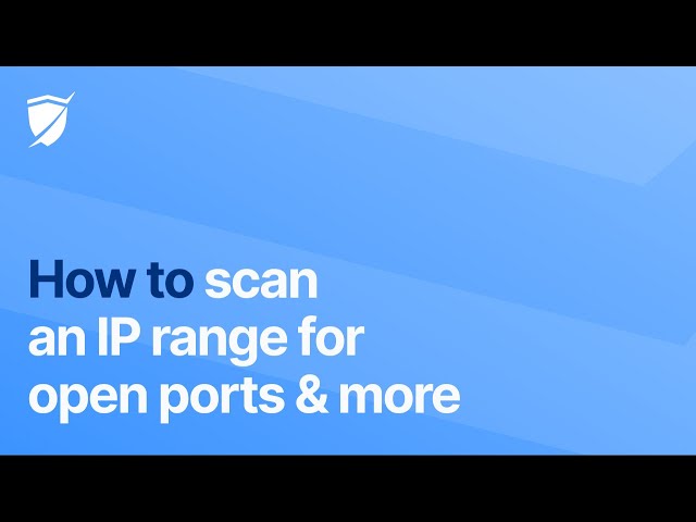 Find ALL open ports for an entire IP range