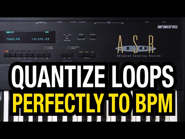 Quantize loops to cycle perfectly around any Tempo on Ensoniq ASR Samplers!