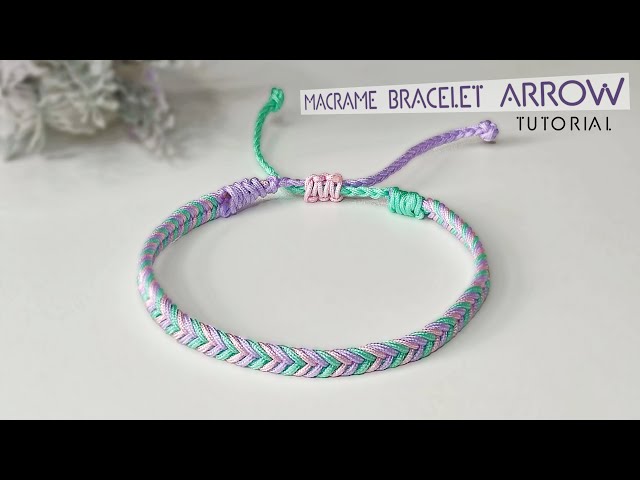 How to Make Macrame Bracelet Arrow | Braided Bracelet | Macrame Bracelet Tutorial