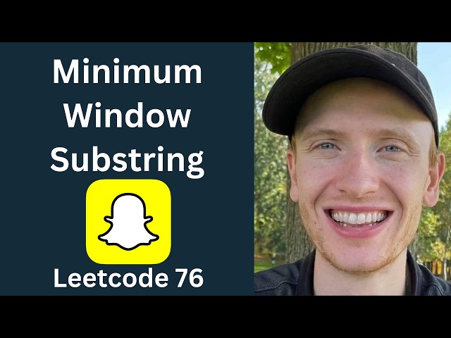 Minimum Window Substring - LeetCode 76 - Sliding Window (Python)