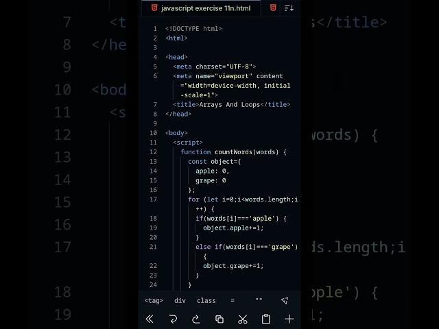 javascript exercise 11n #html #css #javascript