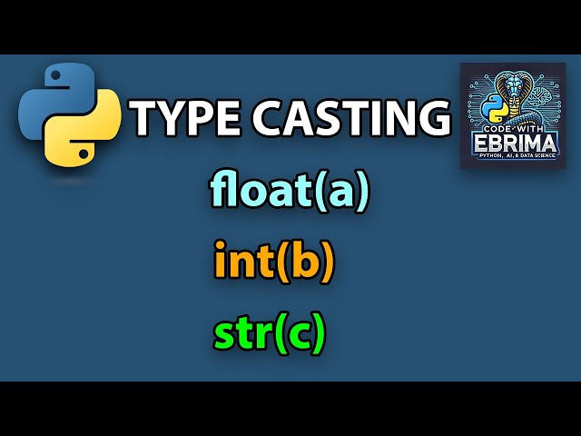 Type Casting in Python programming Explained