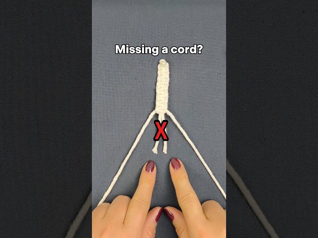 What to do when you run out of macrame cord | tutorial