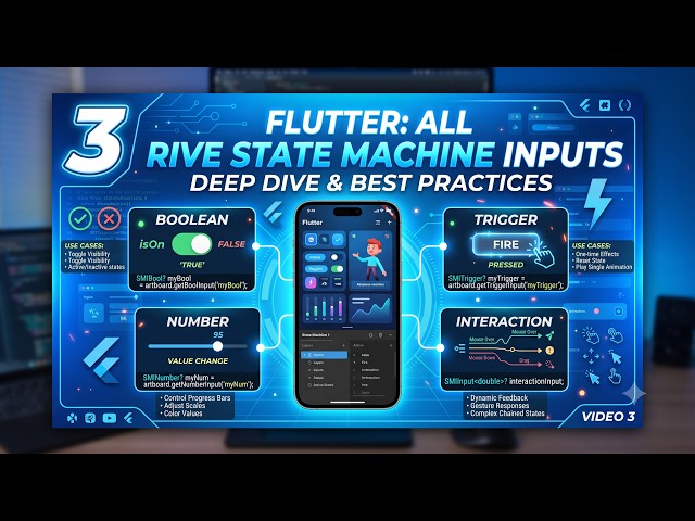 Flutter + Rive: Master All State Machine Inputs in 20 Mins - Episode 3