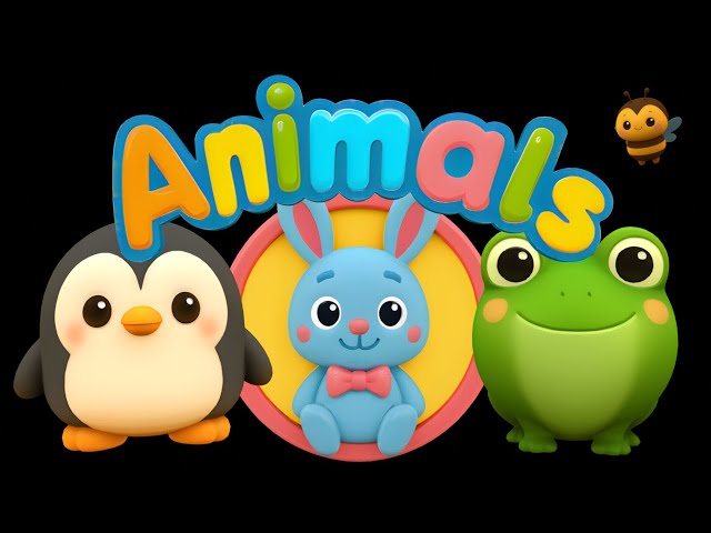 Happy Animals | Sensory Music Video for Babies and Toddlers