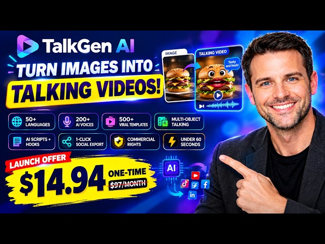 AI Talking Video Generator I Made Any Photo Talk in 60 Seconds TalkGen AI Review