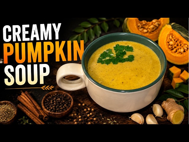 Easy Pumpkin Soup Recipe | Rich, Creamy & Delicious 