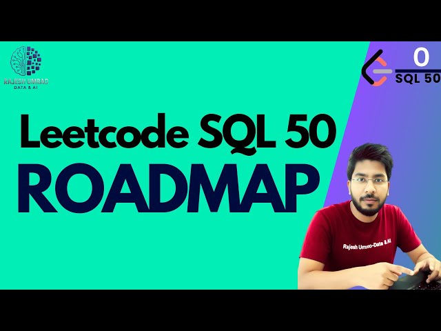 1) LeetCode SQL50 | SQL Roadmap | Leet code SQL | sql tutorial | sql full course | sql tutorial |SQL