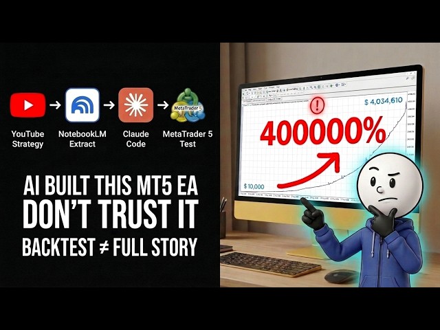 I Built an MT5 EA with YouTube, NotebookLM & Claude — But I Don’t Trust the Backtest