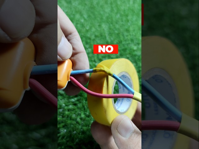 How to Tape Wires in Super Narrow Spots! (Secret Trick) 💡 #diy