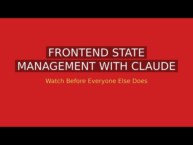 Frontend State Management with Claude Code: Redux, Zustand, or Nothing