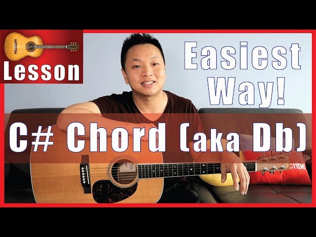 Easiest Way to Play C# Chord on Acoustic Guitar | C Sharp Chord on Guitar