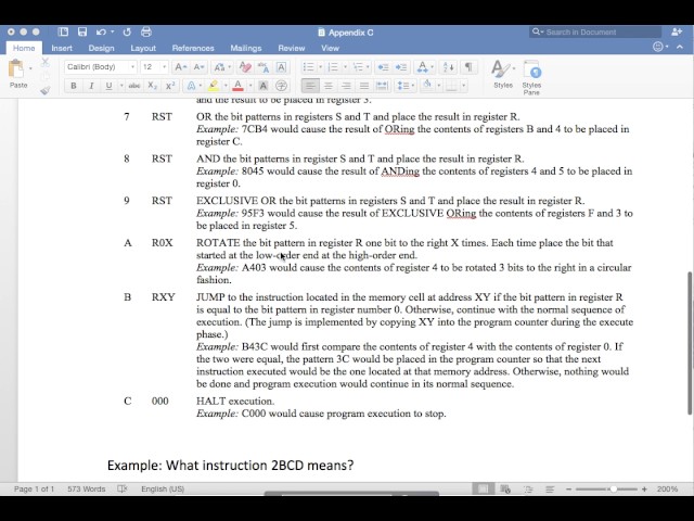 Appendix C Example