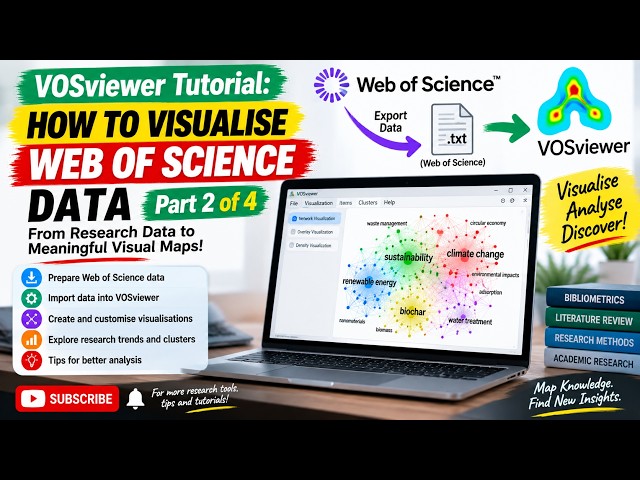 VOSviewer Tutorial: How to Visualise Web of Science Data | Part 2 of 4