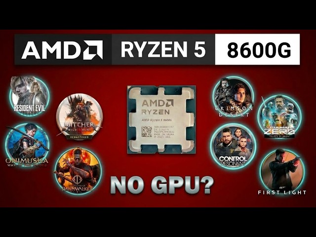 Can You Play Next Gen PC Games Without a GPU? Ryzen 5 8600G w/ Radeon 760m