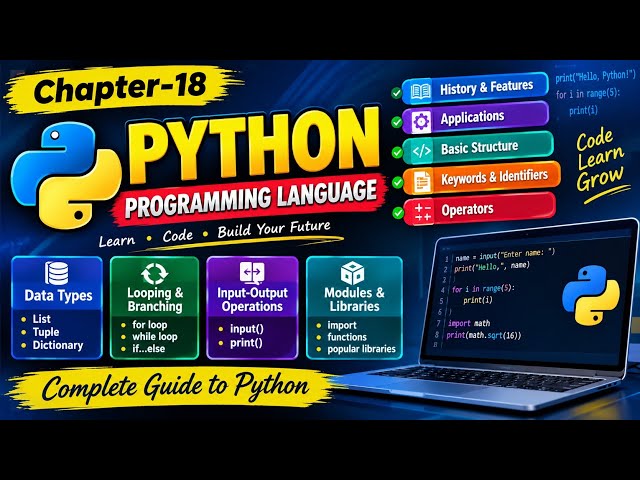 🐍 Chapter 18: Python Programming Language💻 Learn Python Basics