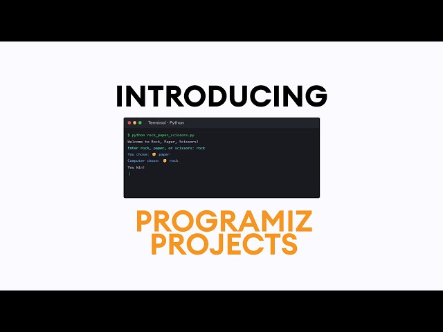 Learn to think like a Developer | Programiz Projects