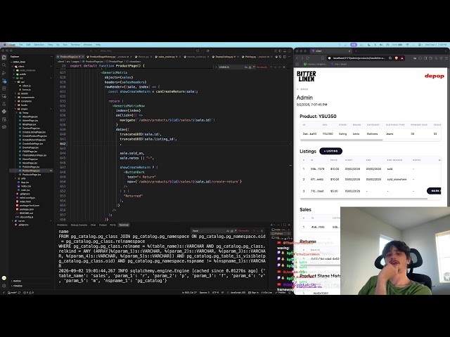 Live Fullstack Programming React Frontend + Python Backend FastAPI | 09-02-2026