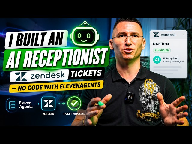 I Built an AI Receptionist That Creates Zendesk Tickets - No Code with ElevenAgents