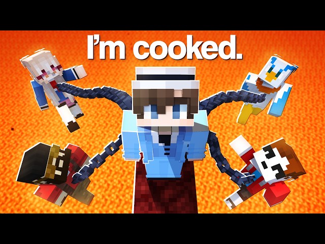 Can I Beat Minecraft While CHAINED to Four Idiots?