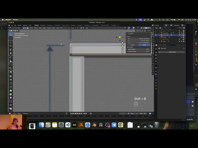 42.  Моделируем стеллаж.  Детализируем (Blender Archviz Course Level 1)