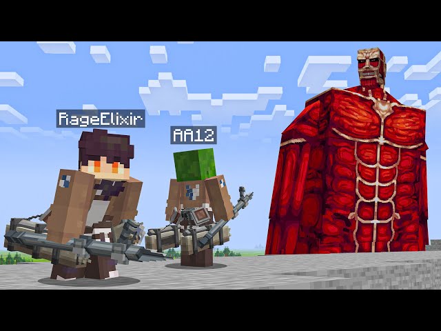 2 Idiots VS Attack on Titan in Minecraft...