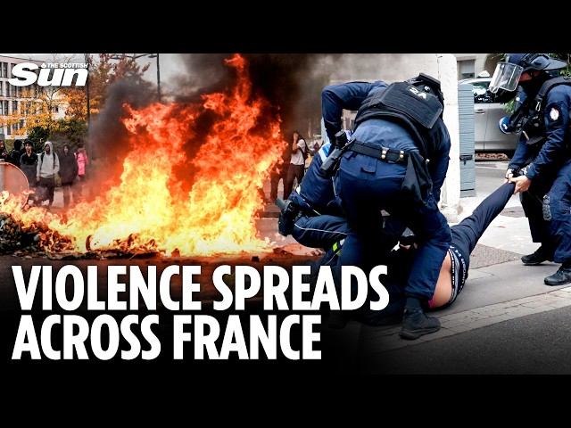 FRANCE ON FIRE: Violent Student Riots Explode as High Schools Burn and Cops Clash With Youths