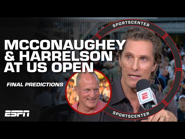 Matthew McConaughey makes his pick for the US Open Final 👀 | SportsCenter