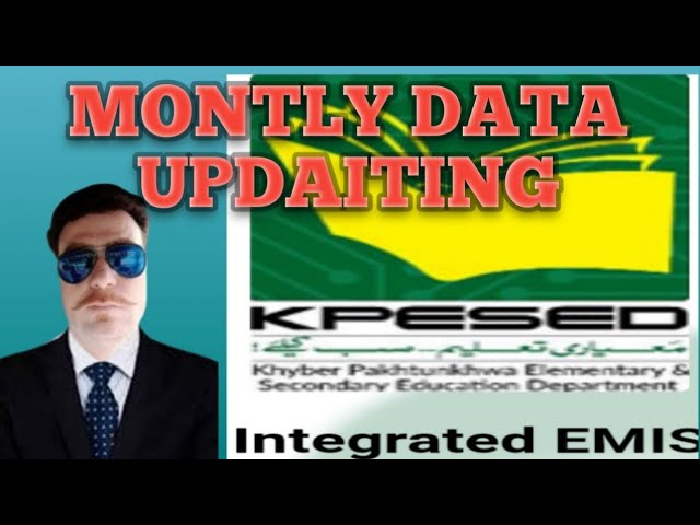 Monthly Data Updating Report in school EMIS