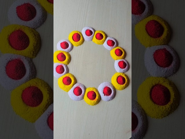 simple 😂😁rangoli | satisfying rangoli | ASMR#rangoli​​ #rangolidesigns​​ #indianart​​ #asmr