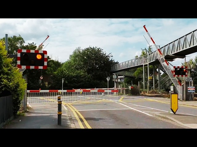 West Barnes Level Crossing, London