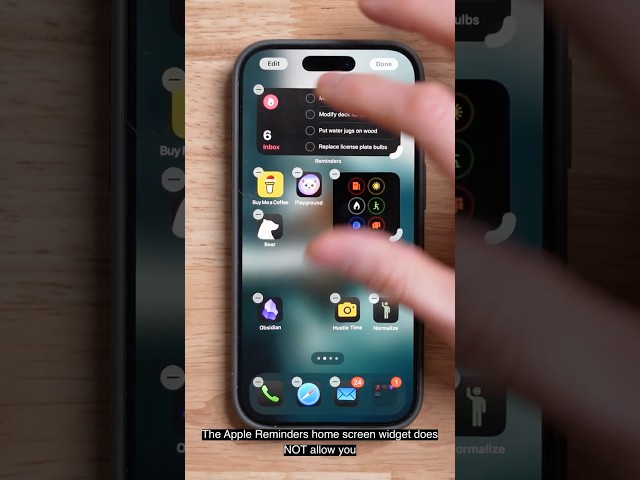 Apple Reminders HACK For Productivity #widget #iphone