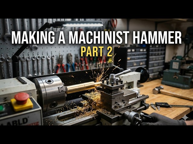 Finishing the DIY Steel & Brass Machinist Hammer // Part 2
