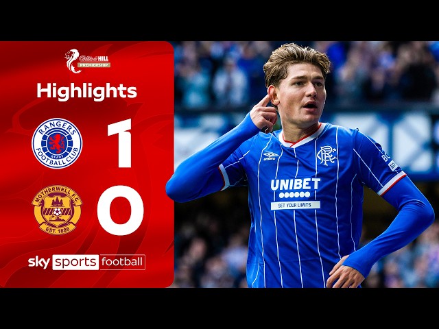 Naderi fires Rangers to victory! | Rangers 1-0 Motherwell | Scottish Premiership Highlights