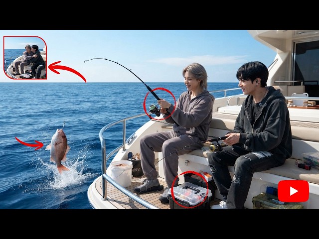 🚨 LATEST NEWS! Jimin & Jungkook's Fishing Journey from ARMY Ocean to Calm Sea 🌌🎣🚤