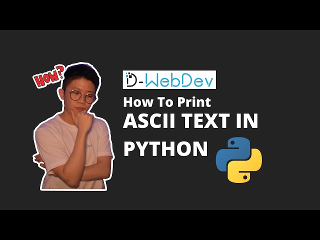 How to print ASCII art text in python