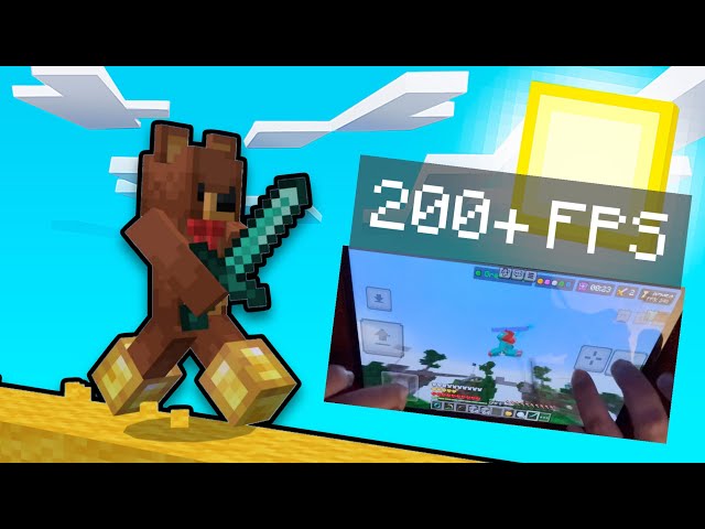 Playing Minecraft on Mobile With 200+ FPS // Minecraft Bedrock