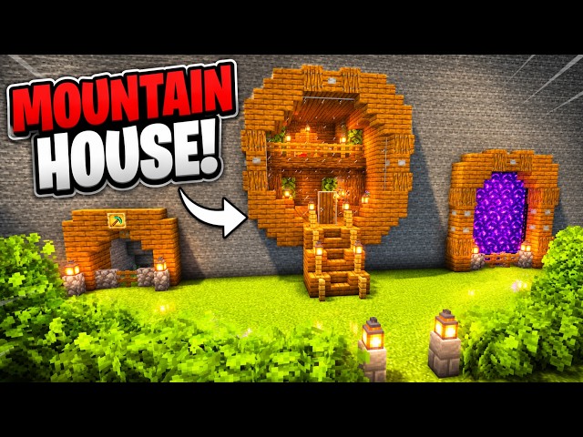 Minecraft Mountain Survival House | Step-by-Step Tutorial