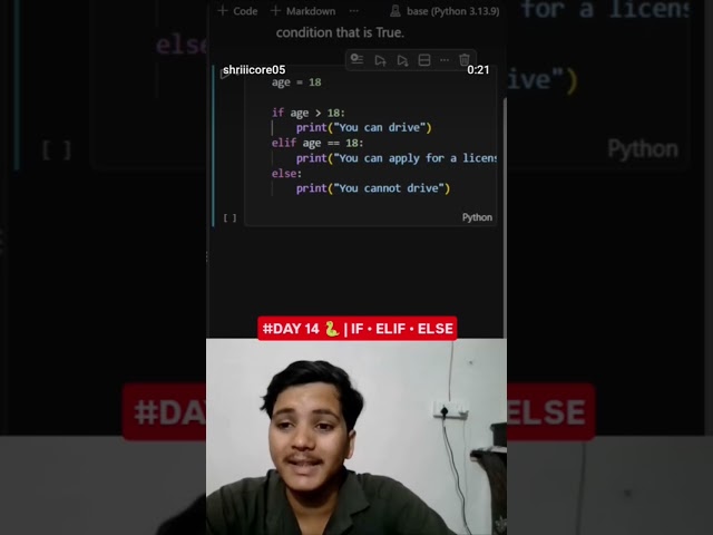 Python if-elif-else Explained in 2 Minutes 🐍 | Beginner Tutorial