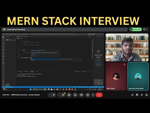 Fresher MERN Stack Interview | Fresher Fullstack Interview