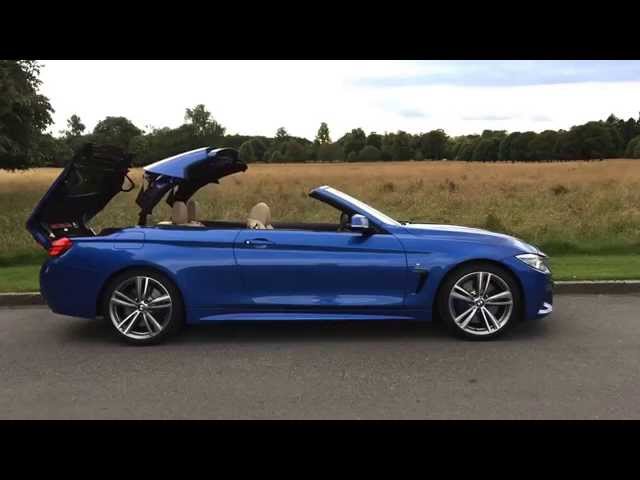 BMW 4 Series Convertible roof operation