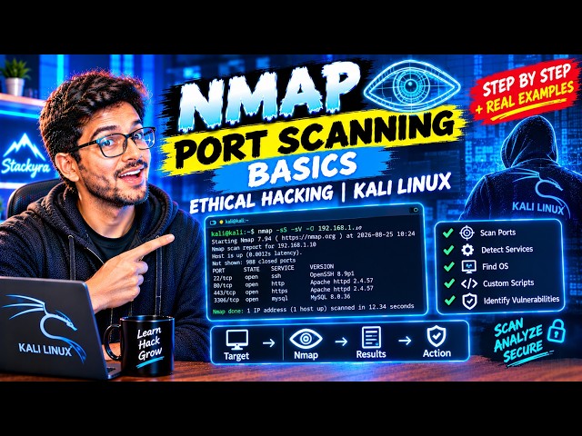 Nmap Port Scanning Basics | Ethical Hacking Kali Linux
